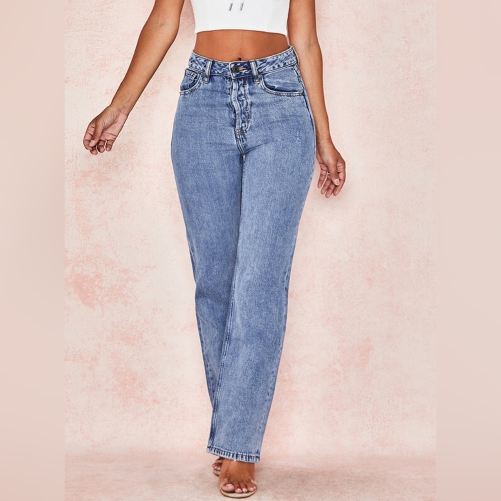 House of CB Blue High Rise Women Jeans - Picture 2 of 6